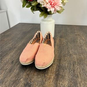 BOBS from SKECHERS Fairy Duster Wedge Espadrille  size 9.5. Blush